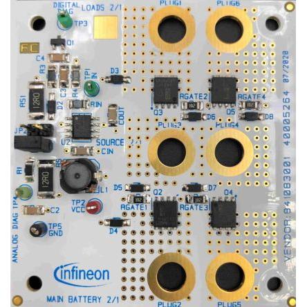 Vyhodnocovací deska DESKA AUIR3242S B2B MOSFET Infineon AUIR3242S, pro použití s: Automobilový průmysl, spínač