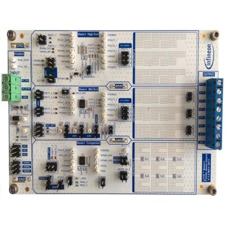 Infineon Vyhodnocovací deska BASICPLUSDEMOBOARDTOBO1, LED ovladač, DEMO DESKA BASICPLUS, TLD1114-1EP, TLD2141-3EP,