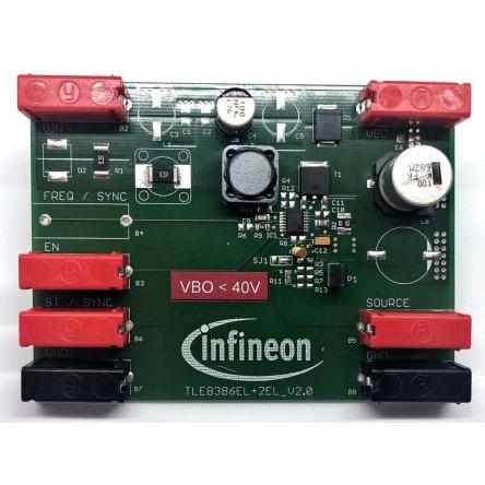 Vyhodnocovací deska DEMO DESKA TLE8386-2EL Vyhodnocovací deska Infineon TLE8386-2EL, pro použití s: Řídicí moduly
