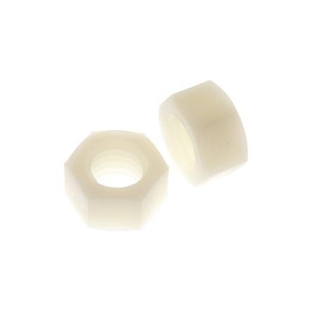 RS PRO Šestihranná matice, Obyčejný, Nylon M12, Plné