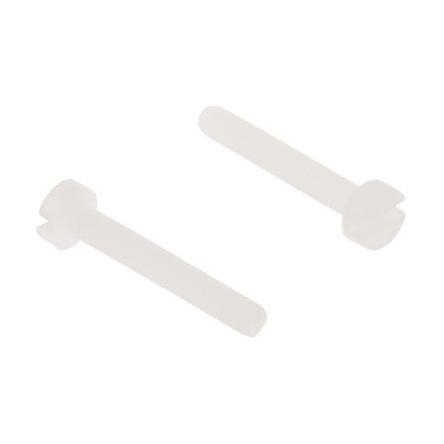 RS PRO Šroub s nízkou půlkulovou hlavou Drážka, Obyčejný, Nylon hlavice Válcová 16.0 mm