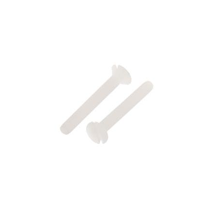 RS PRO Šroub s nízkou půlkulovou hlavou Drážka, Obyčejný, Nylon hlavice Zapuštěná 16.0 mm