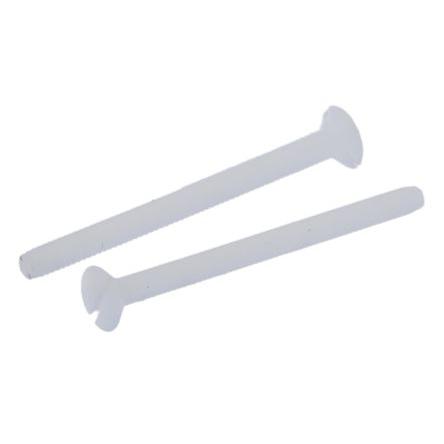 RS PRO Šroub s nízkou půlkulovou hlavou Drážka, Obyčejný, Nylon hlavice Zapuštěná 25.0 mm