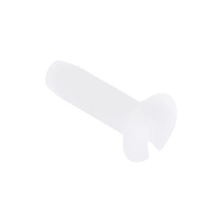RS PRO Šroub s nízkou půlkulovou hlavou Drážka, Obyčejný, Nylon hlavice Zapuštěná 10.0 mm