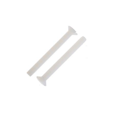RS PRO Šroub s nízkou půlkulovou hlavou Drážka, Obyčejný, Nylon hlavice Zapuštěná 30.0 mm