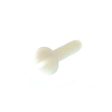 RS PRO Šroub s nízkou půlkulovou hlavou Drážka, Obyčejný, Nylon hlavice Zapuštěná 16.0 mm