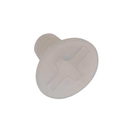 RS PRO Šroub s nízkou půlkulovou hlavou Drážka, Obyčejný, Nylon hlavice Zapuštěná 6.0 mm