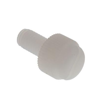 RS PRO Šroub s křídlovou hlavou Metrické, Půlkulová vroubkovaná, délka závitu: 10 mm, Nylon, Obyčejný