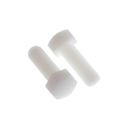RS PRO Šroub s vnitřním šestihranem, Obyčejný, Nylon, M8, délka: 25 mm