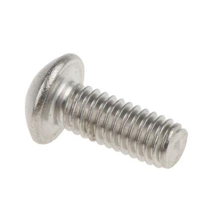 RS PRO Šroub s vnitřním šestihranem, Lesklý zinek, Nerezová ocel hlavice Vnitřní šestihran, M4, M4, délka: 10 mm