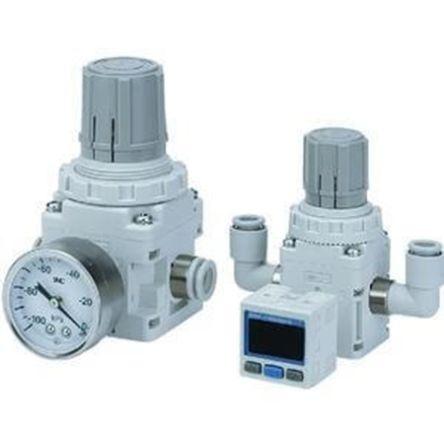 Podtlakový regulátor, řada: IRV10 Metric M6, max. průtok: 140 L/min, teplotní rozsah: 60 °C, teplotní rozsah: 5 °C SMC
