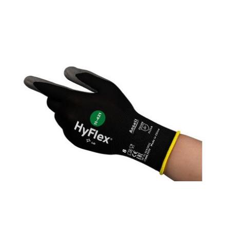 Ansell Pracovní rukavice Černá CE Nylon Ano Ano Ano Polyuretan 7 HyFlex 11-421