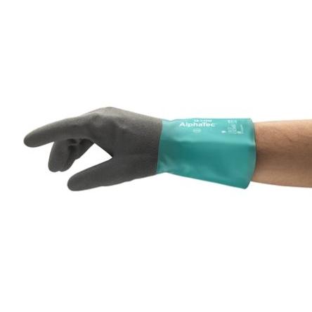 Ansell Pracovní rukavice EN 374 Chemické látky Zelená CE, EN ISO 21420:2020, REACH Nylon Ano Ano Ano Nitril Ano Ne 10