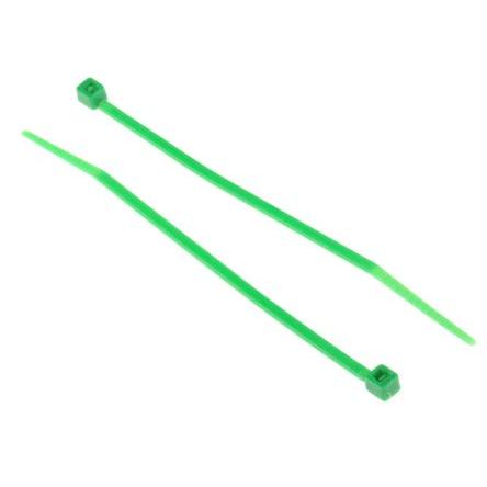 Stahovací páska Nerozpojitelné 100 mm 2.5mm Zelená Nylon 66 RS PRO