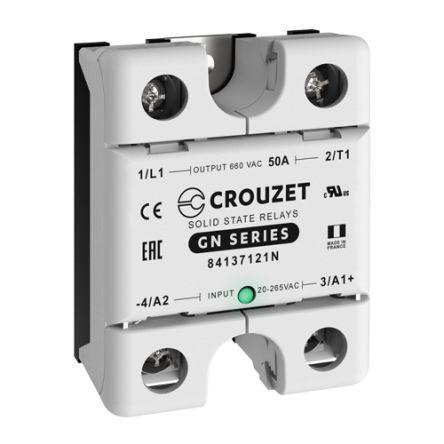 Crouzet Polovodičové relé 50 A Panel SPST-NO 660 Vrms GN 265V