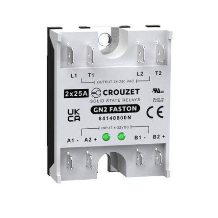 Crouzet Polovodičové relé 25 A Panel SPST-NO 280 Vrms GN2 32V