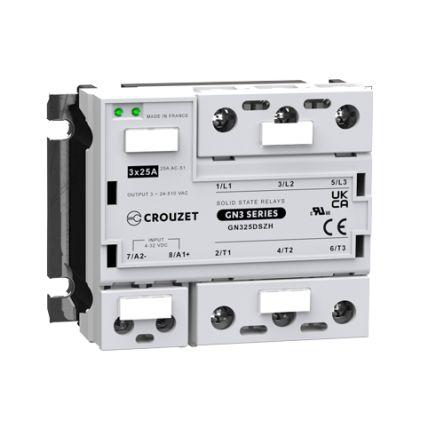 Crouzet Polovodičové relé 25 A Panel 3PST 510 Vrms GN3 32V