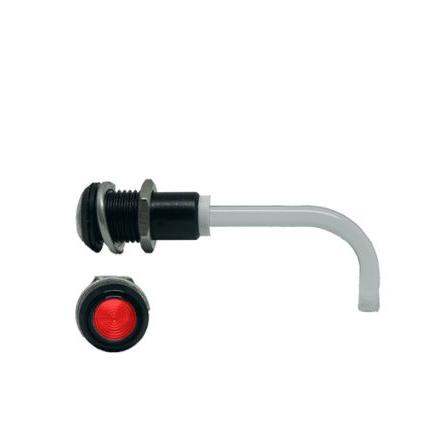 RHD-0900-1500-F9PZR67PR Lehké potrubí LED, řada: RHD-0900 Panel, délka: 38 mm 1 Pravý úhel Červená Pevný Černá Bivar 9