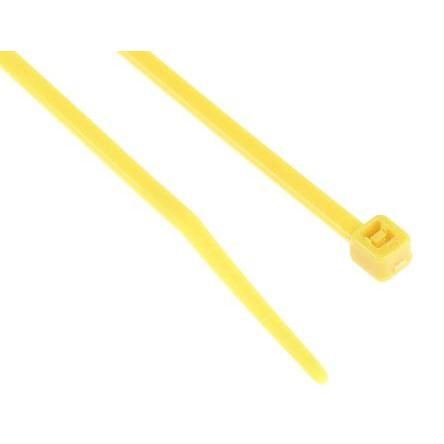 Stahovací páska Nerozpojitelné 165 mm 2.5mm Žlutá Nylon 66 RS PRO