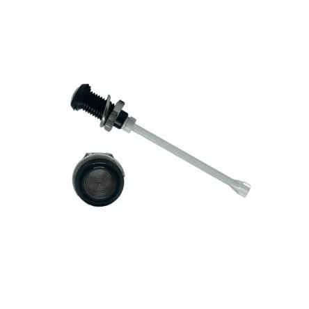 RHD-1140-F9PS67PR Lehké potrubí LED, řada: RHD-1140 Panel, délka: 28.8 mm 1 Svislé Uzené Pevný Černá Bivar 9 mm