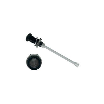 RHD-1160-F6PS67PR Lehké potrubí LED, řada: RHD-1160 Panel, délka: 29.4 mm 1 Svislé Uzené Pevný Černá Bivar 6 mm