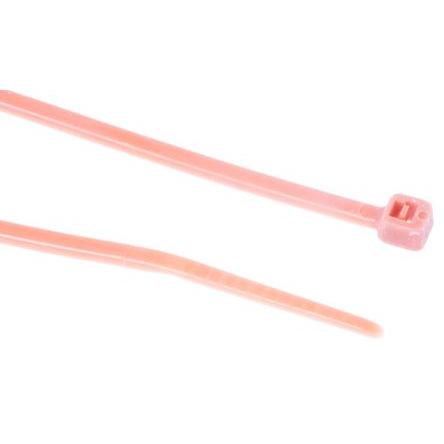 Stahovací páska Nerozpojitelné 165 mm 2.5mm Oranžová Nylon 66 RS PRO