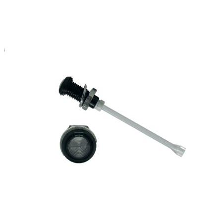 RHD-2390-F9PZ67PR Lehké potrubí LED, řada: RHD-2390 Panel, délka: 60.5 mm 1 Svislé Čirá Pevný Černá Bivar 9 mm