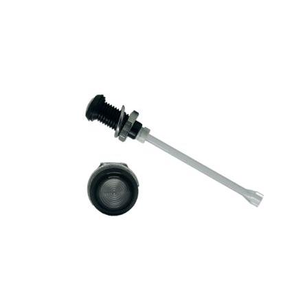 RHD-910-F6PZ67PR Lehké potrubí LED, řada: RHD-910 Panel, délka: 23 mm 1 Svislé Čirá Pevný Černá Bivar 6 mm