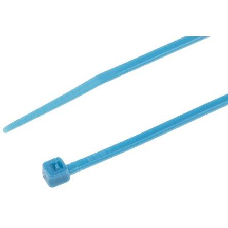 Stahovací páska Nerozpojitelné 203 mm 2.5mm Modrá Nylon 66 RS PRO