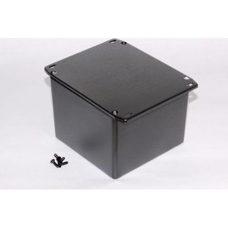 Hammond Pouzdro, řada: 1590 IP54 Stíněné S přírubou barva Černá barva Černá Odlévaný hliník 120 mm 94 mm 120 mm Silikon