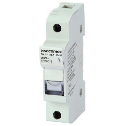 Držák pojistek s montáží na lištu DIN 50A 690V Socomec 14 x 51 mm 3pólový