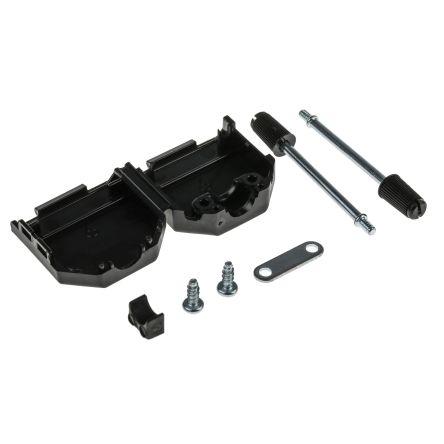 Amphenol Communications Solutions Plášť D-Sub, řada: BLF, orientace těla: Rovný, počet kontaktů: 9, materiál pouzdra: