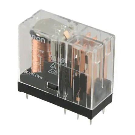 Omron Relé bez blokování DPDT Montáž na plošný spoj 3A 48V dc G2R