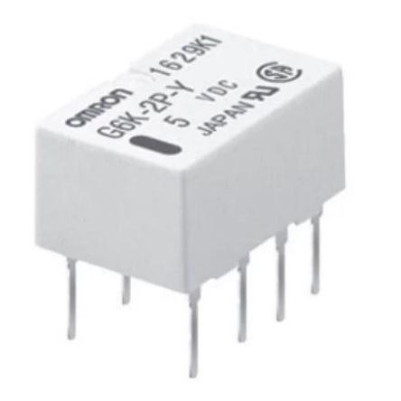 Omron Signálové relé DPDT Montáž na plošný spoj 1A 5V dc G6K
