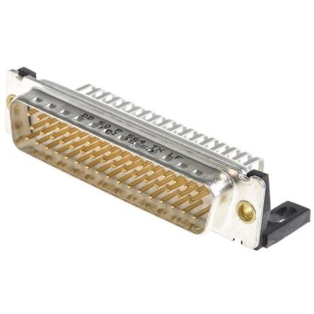 Amphenol Communications Solutions Konektor D-Sub, počet kontaktů: 50, orientace těla: Pravý úhel 2.76 mm, Průchozí otvor