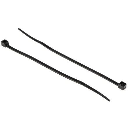 Stahovací páska Nerozpojitelné 100 mm 2.5mm Černá Nylon 66 RS PRO