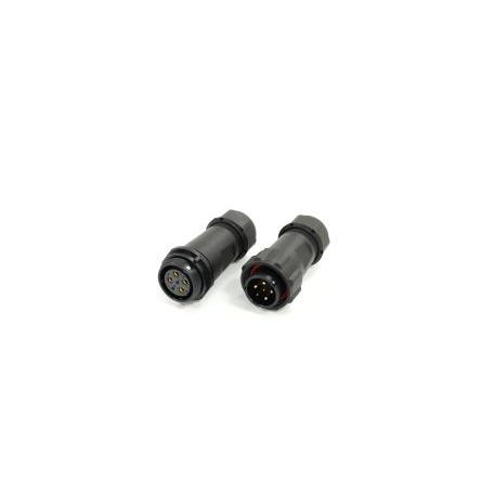 Kulatý konektor, počet kontaktů: 6, Kabel, velikost: 21 mm RS PRO, pohlaví kontaktu: Samec/samice, orientace těla: Rovný