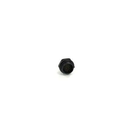 Kulatý konektor, počet kontaktů: 15, Přední montáž, velikost: 21 mm RS PRO, pohlaví kontaktu: Vnější, orientace těla: