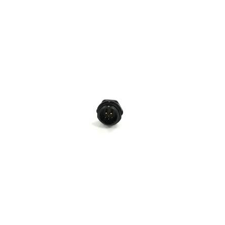 Kulatý konektor, počet kontaktů: 6, Přední montáž, velikost: 21 mm RS PRO, pohlaví kontaktu: Vnější, orientace těla: