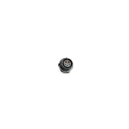 Kulatý konektor, počet kontaktů: 6, Přední montáž, velikost: 21 mm RS PRO, pohlaví kontaktu: Vnitřní, orientace těla: