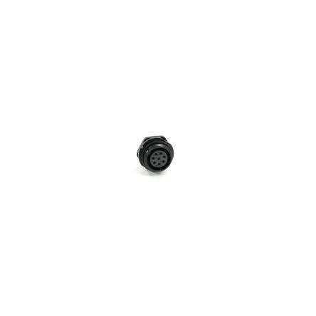 Kulatý konektor, počet kontaktů: 8, Přední montáž, velikost: 21 mm RS PRO, pohlaví kontaktu: Vnitřní, orientace těla: