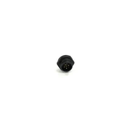 Kulatý konektor, počet kontaktů: 6, Zadní, velikost: 21 mm RS PRO, pohlaví kontaktu: Vnější, orientace těla: Rovný
