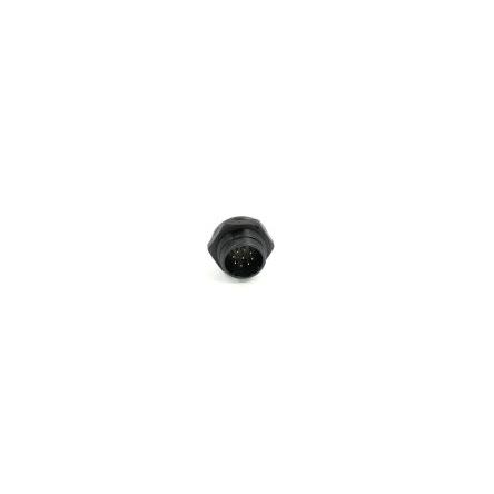 Kulatý konektor, počet kontaktů: 9, Zadní, velikost: 21 mm RS PRO, pohlaví kontaktu: Vnější, orientace těla: Rovný