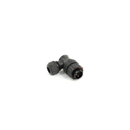Kulatý konektor, počet kontaktů: 6, Kabel, velikost: 21 mm RS PRO, pohlaví kontaktu: Vnější, orientace těla: Pravý úhel