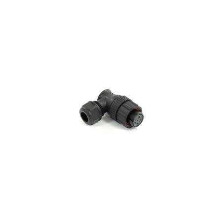 Kulatý konektor, počet kontaktů: 6, Kabel, velikost: 21 mm RS PRO, pohlaví kontaktu: Vnitřní, orientace těla: Pravý úhel