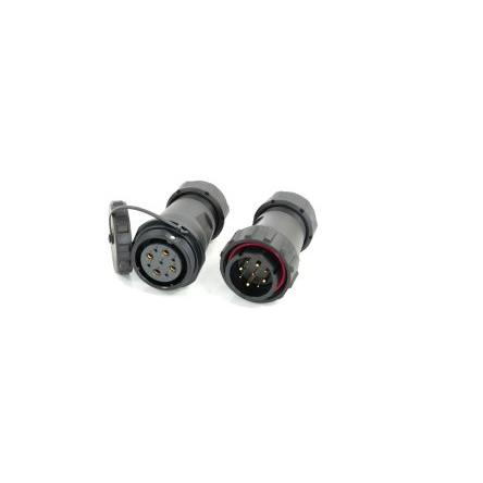 Kulatý konektor, počet kontaktů: 9, Kabel, velikost: 29 mm RS PRO, pohlaví kontaktu: Samec/samice, orientace těla: Rovný