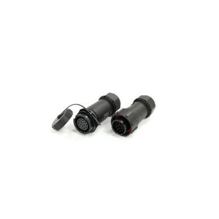 Kulatý konektor, počet kontaktů: 15, Kabel, velikost: 21 mm RS PRO, pohlaví kontaktu: Samec/samice, orientace těla: