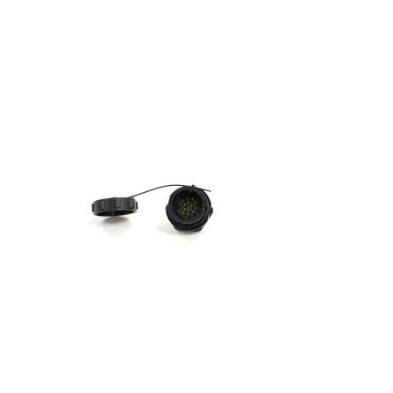 Kulatý konektor, počet kontaktů: 15, Přední montáž, velikost: 21 mm RS PRO, pohlaví kontaktu: Vnější, orientace těla:
