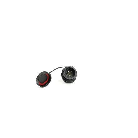 Kulatý konektor, počet kontaktů: 6, Přední montáž, velikost: 21 mm RS PRO, pohlaví kontaktu: Vnější, orientace těla: