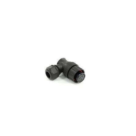 Kulatý konektor, počet kontaktů: 6, Kabel, velikost: 21 mm RS PRO, pohlaví kontaktu: Vnitřní, orientace těla: Pravý úhel